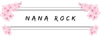 nana rock logo with pink flowers