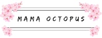 mama octopus logo with pink flowers