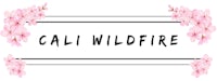 cali wildfire logo with pink flowers